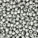 Seed beads 8/0 (3mm) Metallic silver